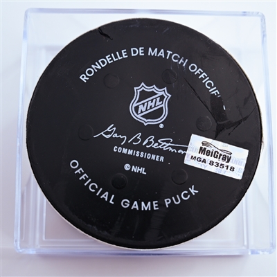 Martin Fehervary - Washington Capitals - Goal Puck - January 2, 2025 vs. Minnesota Wild (Capitals' 50th Anniversary Logo)