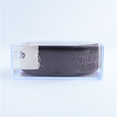Morgan Frost - Philadelphia Flyers - Goal Puck - January 11, 2025 vs. Anaheim Ducks (Flyers Logo)