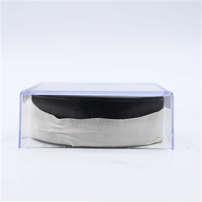 Morgan Frost - Philadelphia Flyers - Goal Puck - January 13, 2025 vs. Florida Panthers (Flyers Logo)