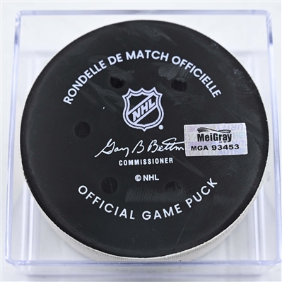 Ryan Hartman - Minnesota Wild - Goal Puck - January 15, 2025 vs. Edmonton Oilers (Wild Logo)
