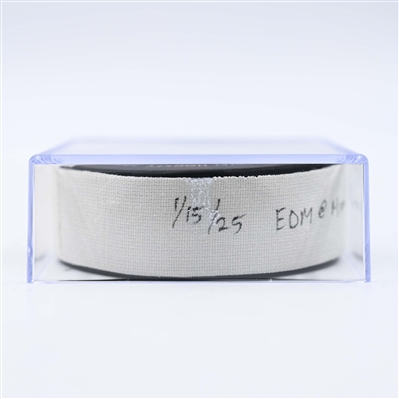 Ryan Hartman - Minnesota Wild - Goal Puck - January 15, 2025 vs. Edmonton Oilers (Wild Logo)