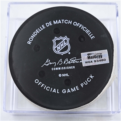 Garnet Hathaway - Philadelphia Flyers - Goal Puck - January 13, 2025 vs. Florida Panthers (Flyers Logo)