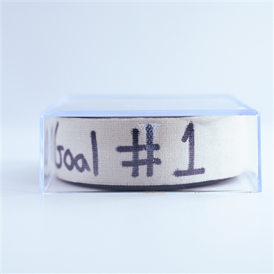 Nico Hischier - New Jersey Devils - Goal Puck - January 14, 2025 vs. Florida Panthers (Devils Logo)