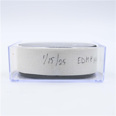 Zach Hyman - Edmonton Oilers - Goal Puck - January 15, 2025 vs. Minnesota Wild (Wild Logo)