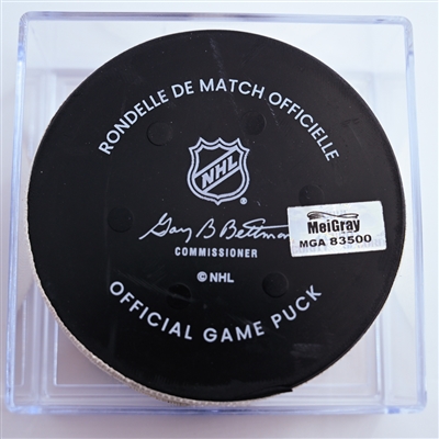 Travis Konecny - Philadelphia Flyers - Goal Puck - January 7, 2025 vs. Toronto Maple Leafs (Flyers Logo)