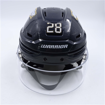 Brandon Kruse - Toledo Walleye - Team-Issued Navy, Warrior Helmet - 2025 Warrior/ECHL Hockey Heritage Classic - Autographed