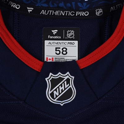 Sean Kuraly - Navy w/A Photo Shoot-Worn Jersey - 2025 Stadium Series