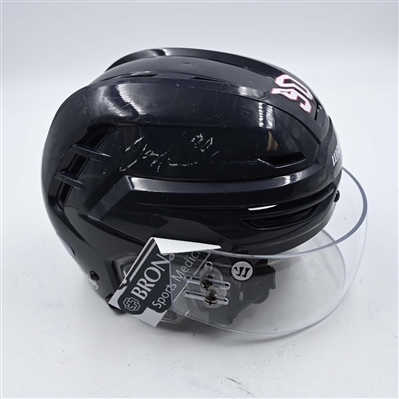 Jay Keranen - Kalamazoo Wings - Team-Issued Navy, Warrior Helmet - 2025 Warrior/ECHL Hockey Heritage Classic - Autographed