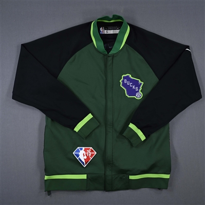 Rodney Hood - Milwaukee Bucks - Game-Issued City Edition Jacket  - 2021-22 NBA Season