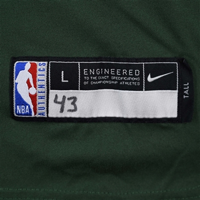 Thanasis Antetokounmpo - Milwaukee Bucks - Game-Issued City Edition Long-Sleeved Shooting Shirt  - 2021-22 NBA Season