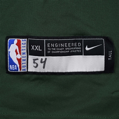 Sandro Mamukelashvili - Milwaukee Bucks - Game-Issued City Edition Long-Sleeved Shooting Shirt  - 2021-22 NBA Season