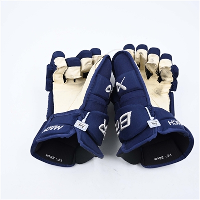 Damon Severson - Game-Worn Bauer Supreme Mach Gloves - Worn on March 1, 2025 - PHOTO-MATCHED - 2025 Stadium Series