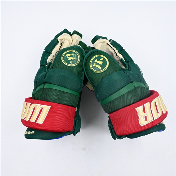 Jonas Brodin - Game-Worn Warrior Covert Gloves - 2023-24 NHL Season