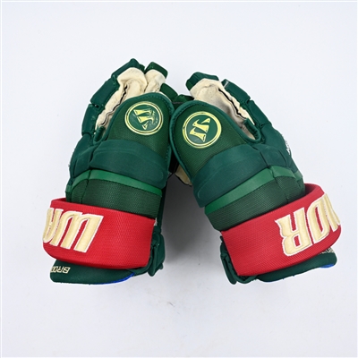 Jonas Brodin - Game-Worn Warrior Covert Gloves - 2023-24 NHL Season