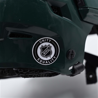Jake Middleton - Game-Worn Green, CCM Helmet w/ CCM Shield - 2021-22 NHL Season