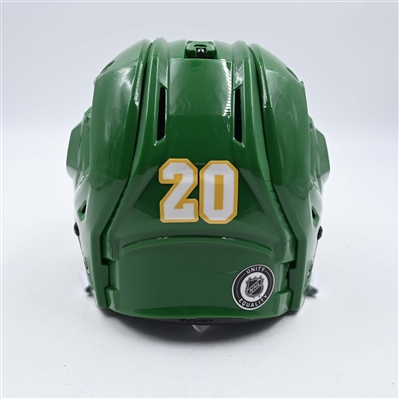 Pat Maroon - Game-Worn Green Third, Bauer Helmet w/ Oakley Shield - 2023-24 NHL Season