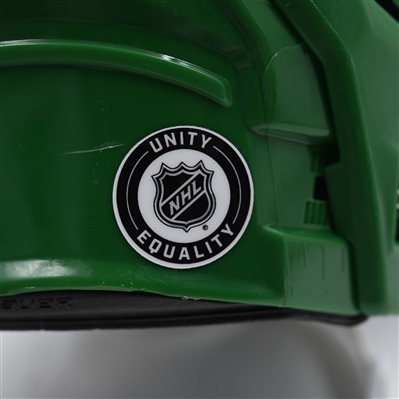 Pat Maroon - Game-Worn Green Third, Bauer Helmet w/ Oakley Shield - 2023-24 NHL Season