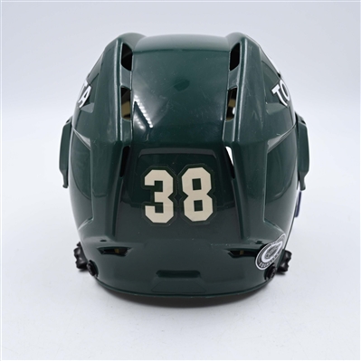 Ryan Hartman - Game-Worn Green, CCM Helmet w/ Oakley Shield - 2023-24 NHL Season