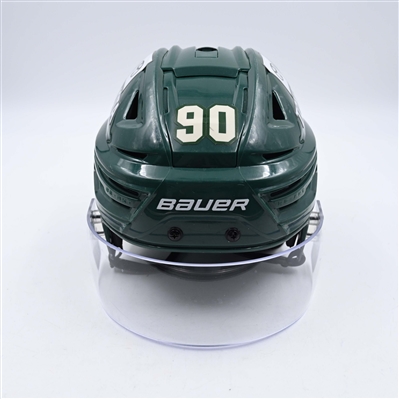 Marcus Johansson - Game-Worn Green, Bauer Helmet w/ Oakley Shield - 2023-24 NHL Season