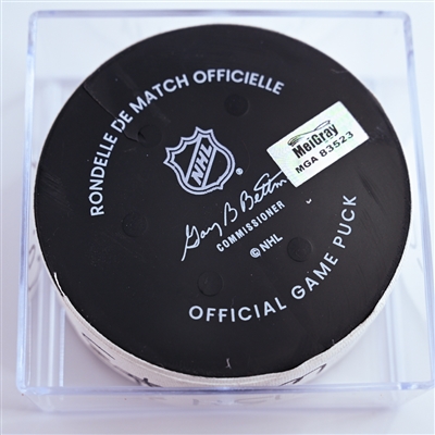 Andrew Mangiapane - Washington Capitals - Goal Puck - January 4, 2025 vs. New York Rangers (Capitals' 50th Anniversary Logo)