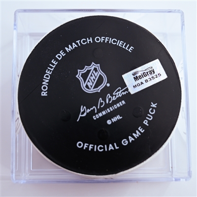 Connor McMichael - Washington Capitals - Goal Puck - January 4, 2025 vs. New York Rangers (Capitals' 50th Anniversary Logo)