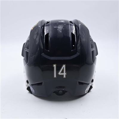 Dalton Messina - Toledo Walleye - Team-Issued Navy, Warrior Helmet - 2025 Warrior/ECHL Hockey Heritage Classic - Autographed