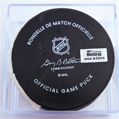 Matvei Michkov - Philadelphia Flyers - Goal Puck - January 11, 2025 vs. Anaheim Ducks (Flyers Logo)