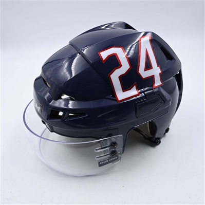Mathieu Olivier - Navy, CCM Helmet w/ Bauer Shield - 2025 Stadium Series