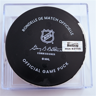 Ryan Poehling - Philadelphia Flyers - Goal Puck - January 11, 2025 vs. Anaheim Ducks (Flyers Logo)