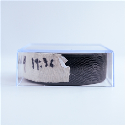 Ryan Poehling - Philadelphia Flyers - Goal Puck - January 11, 2025 vs. Anaheim Ducks (Flyers Logo)