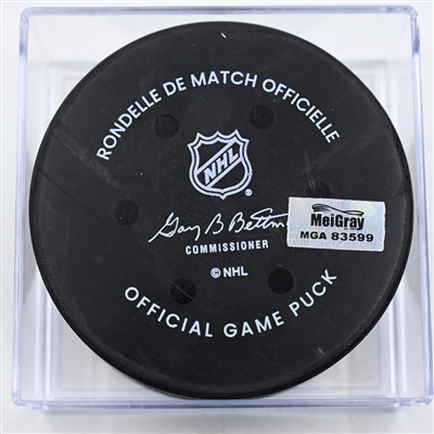 Mikko Rantanen - Colorado Avalanche - Goal Puck - January 9, 2025 vs. Minnesota Wild (Wild Logo)