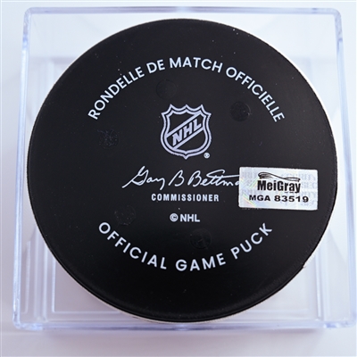 Marco Rossi - Minnesota Wild - Goal Puck - January 2, 2025 vs. Washington Capitals (Capitals' 50th Anniversary Logo)