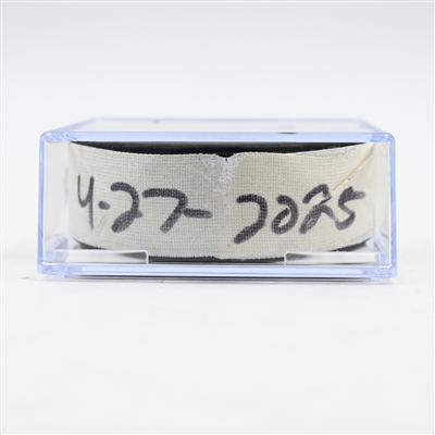 Jaccob Slavin - Carolina Hurricanes - Goal Puck - April 27, 2025 vs. New Jersey Devils - 2025 Stanley Cup Playoffs - Round 1, Game 4 (Devils Logo)