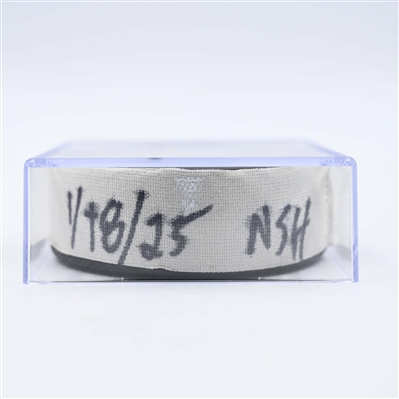 Steven Stamkos - Nashville Predators - Goal Puck - January 18, 2025 vs. Minnesota Wild (Predators Logo)