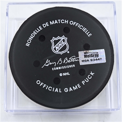 Steven Stamkos - Nashville Predators - Goal Puck - January 14, 2025 vs. Vegas Golden Knights (Predators Logo)