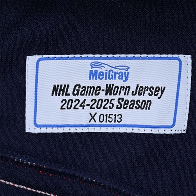 Daniil Tarasov - Navy Photo Shoot-Worn Jersey - 2025 Stadium Series