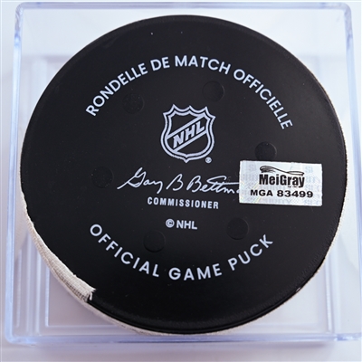 John Tavares - Toronto Maple Leafs - Goal Puck - January 7, 2025 vs. Philadelphia Flyers (Flyers Logo)