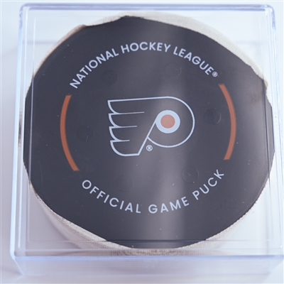John Tavares - Toronto Maple Leafs - Goal Puck - January 7, 2025 vs. Philadelphia Flyers (Flyers Logo)