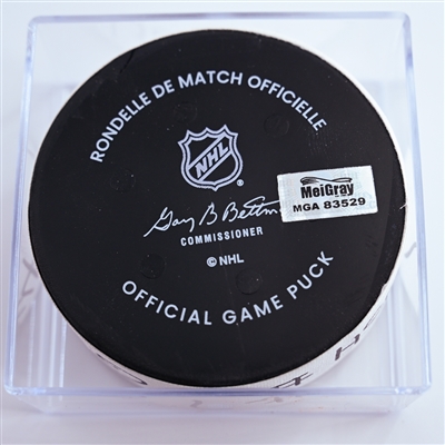 Tom Wilson - Washington Capitals - Goal Puck - January 4, 2025 vs. New York Rangers (Capitals' 50th Anniversary Logo)