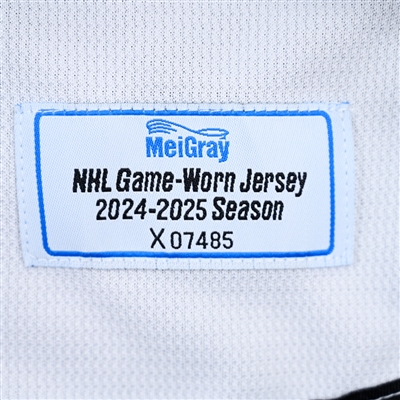 Damon Severson - White Practice-Worn Jersey - 2025 Stadium Series