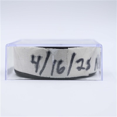 Ryan O'Reilly - Nashville Predators - Goal Puck - April 16, 2025 vs. Dallas Stars (Predators Logo)