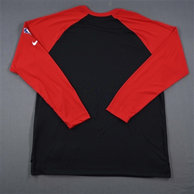 Jalen Johnson - Atlanta Hawks - Game-Issued City Edition Long-Sleeved Shooting Shirt  - 2021-22 NBA Season