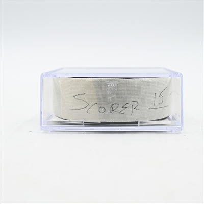 Justin Brazeau - Minnesota Wild - Goal Puck - March 22, 2025 vs. Buffalo Sabres (Wild Logo)