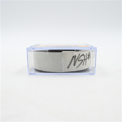 Luke Evangelista - Nashville Predators - Goal Puck - March 22, 2025 vs. Toronto Maple Leafs (Predators Logo)