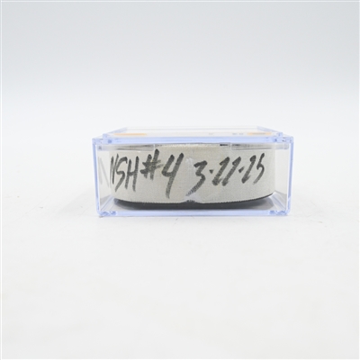Luke Evangelista - Nashville Predators - Goal Puck - March 22, 2025 vs. Toronto Maple Leafs (Predators Logo)