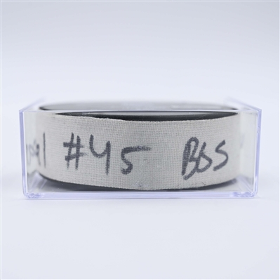 Cole Koepke - Boston Bruins - Goal Puck - April 8, 2025 vs. New Jersey Devils (Devils Logo)