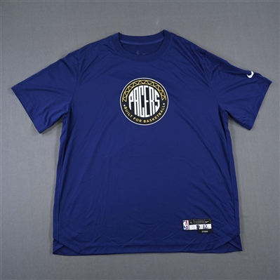 Oshae Brisse - Indiana Pacers - Game-Issued City Edition Short-Sleeved Shooting Shirt  - 2022-23 NBA Season
