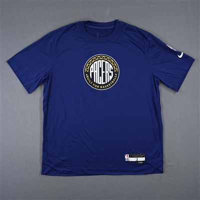 Chris Duarte - Indiana Pacers - Game-Issued City Edition Short-Sleeved Shooting Shirt  - 2022-23 NBA Season