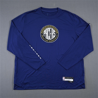 Buddy Hield - Indiana Pacers - Game-Issued City Edition Long-Sleeved Shooting Shirt  - 2022-23 NBA Season
