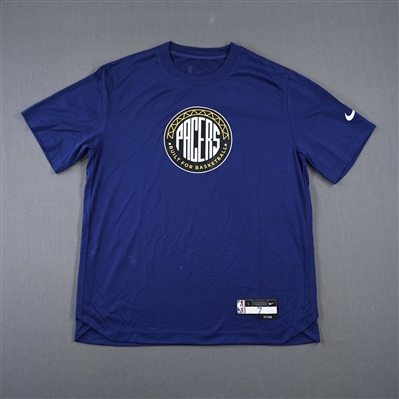 George Hill - Indiana Pacers - Game-Issued City Edition Short-Sleeved Shooting Shirt  - 2022-23 NBA Season